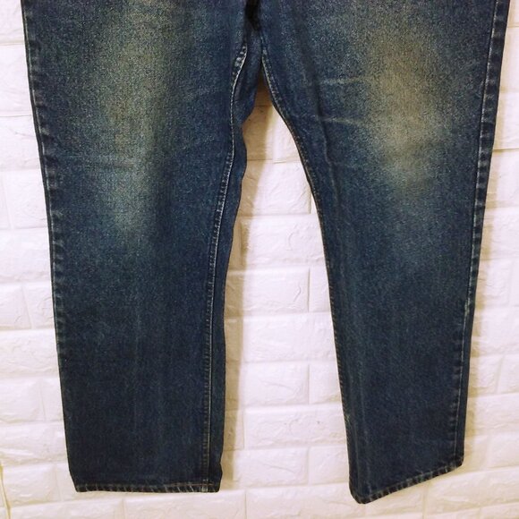 Vintage 70s-80s LEE Denim Jeans Men-40x30 Bootcut 5-Pocket Faded Soft-Worn Flaws - Picture 4 of 12